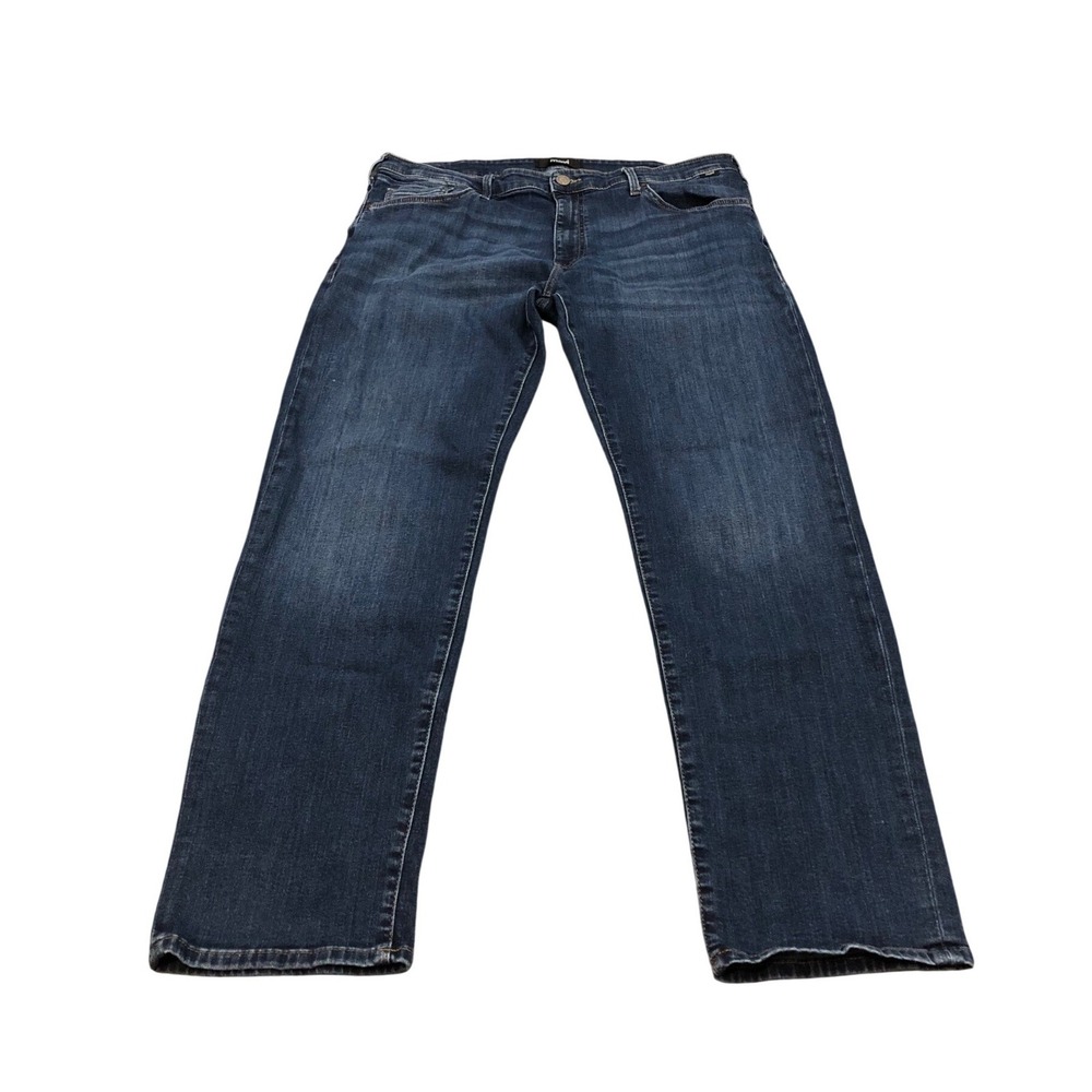 Mavi Zach Jeans Mens 38/32 Dark Blue Straight Leg Stretch Denim Pants